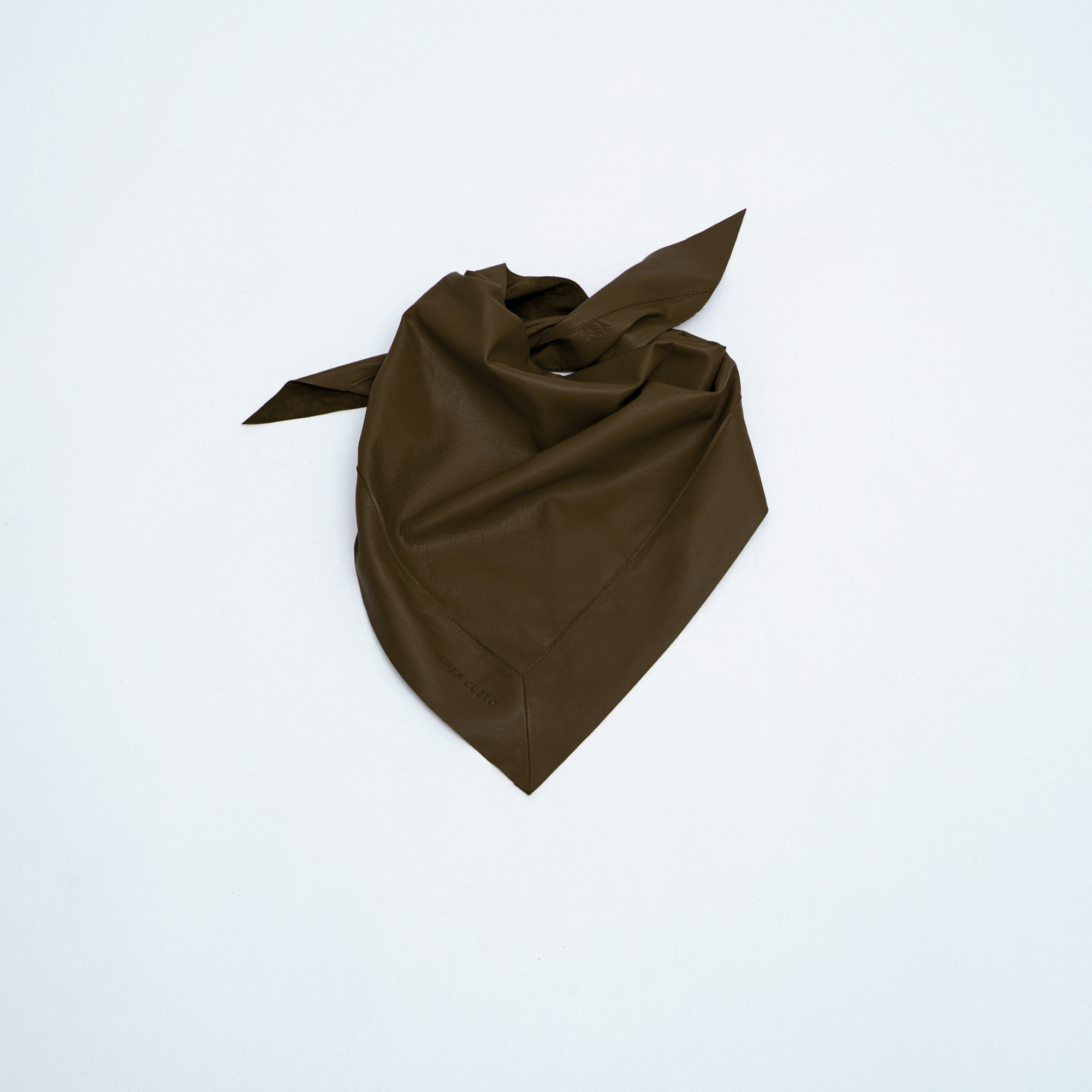 Marea Leather Scarf Brown (006)