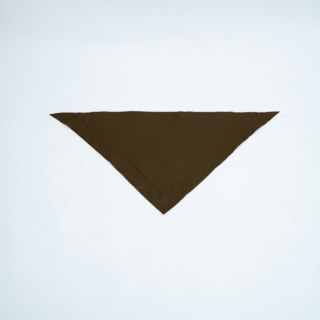 Marea Leather Scarf Brown (006)
