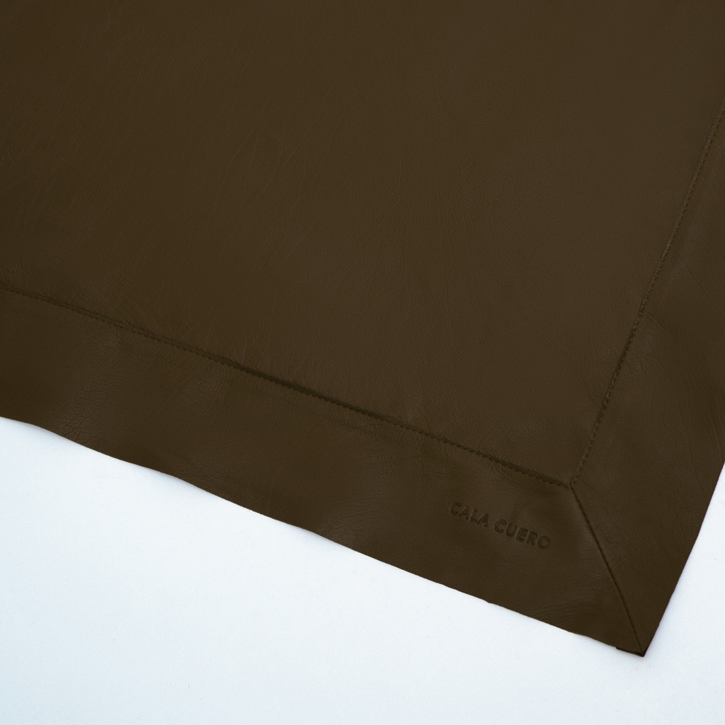 Marea Leather Scarf Brown (006)